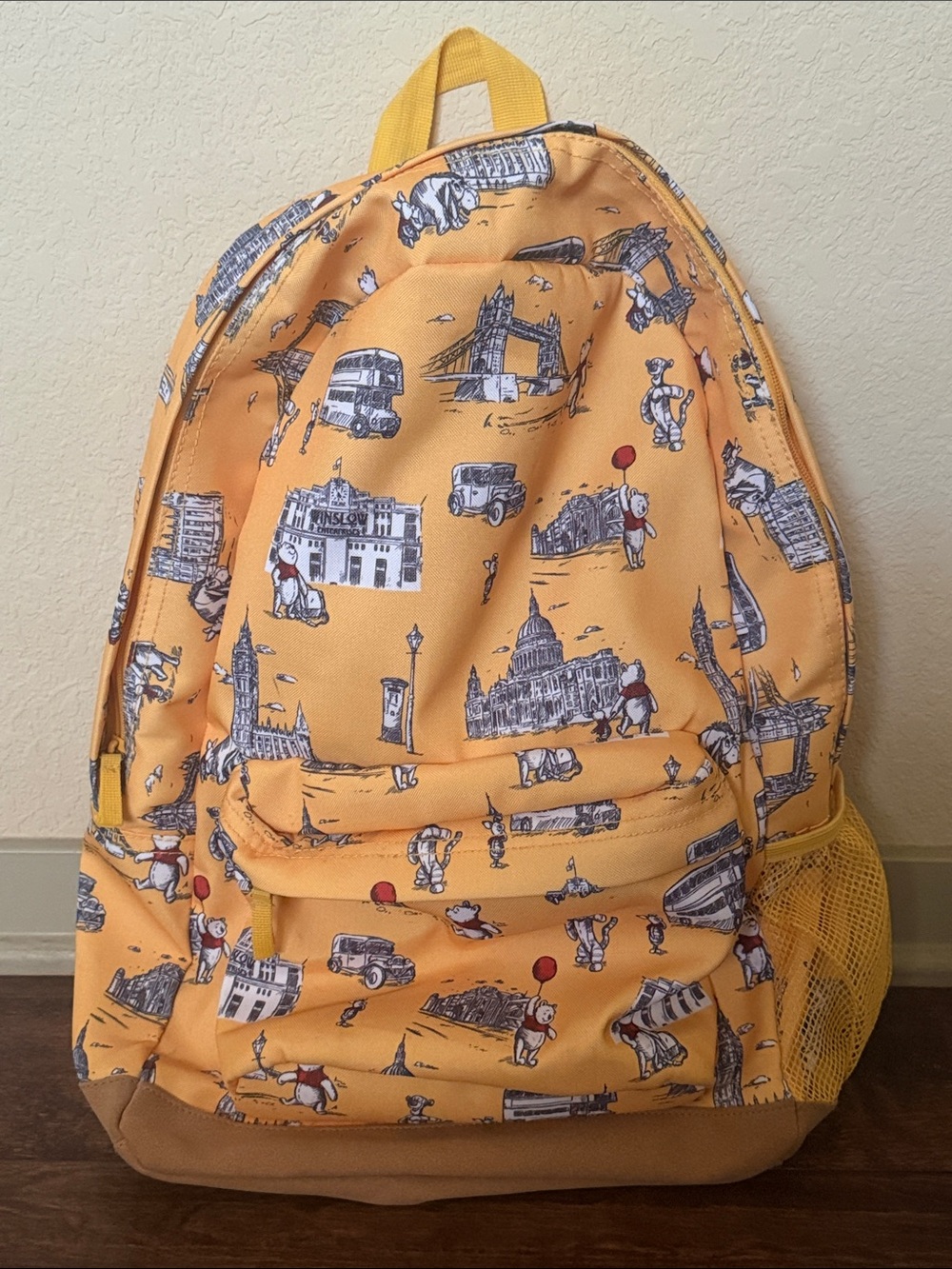 DISNEY Winnie the Pooh London Tour Yellow Backpack